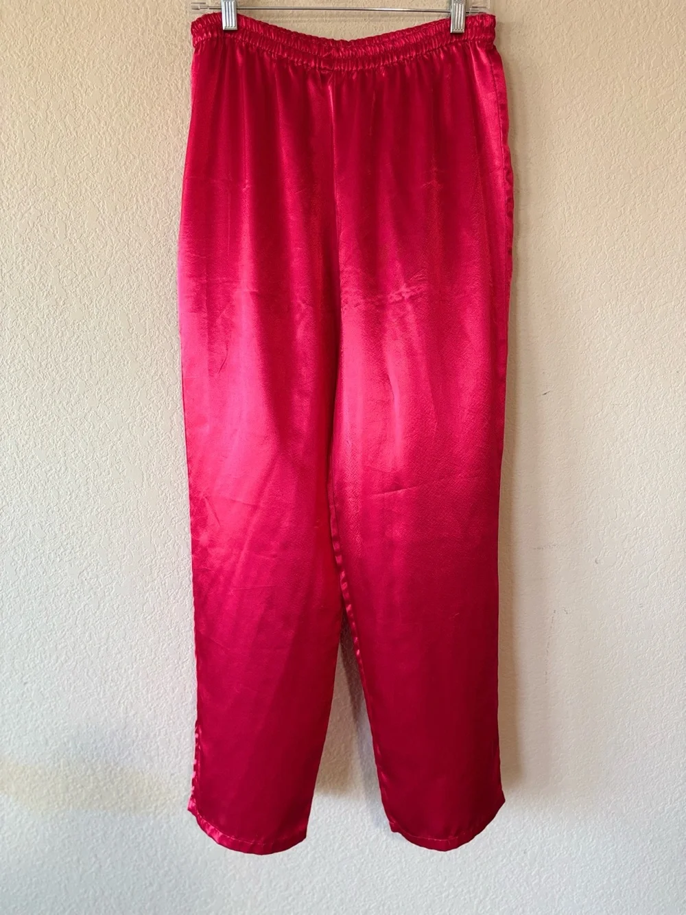 Victoria's Secret Vintage Gold Label Red Satin Pajama Set S